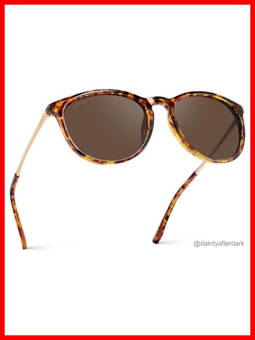 Polarized Round Retro Sunglasses UV400 Full Frame Hiking Driving